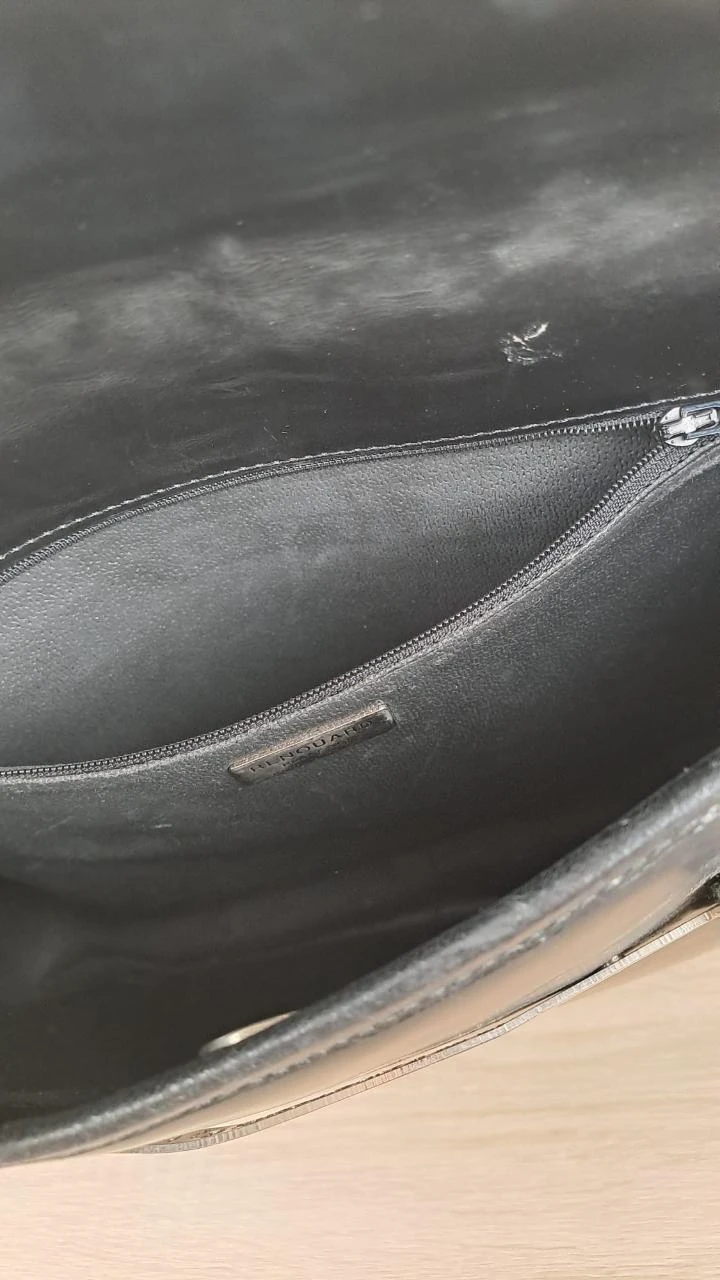 Shoulder bag with flap / Renouard Plancoët / Black / Women / Leather / 136 – photo 13